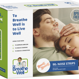 dr. breathe well anti snurk neuspleisters verpakking geen achtergrond schaduw wijd